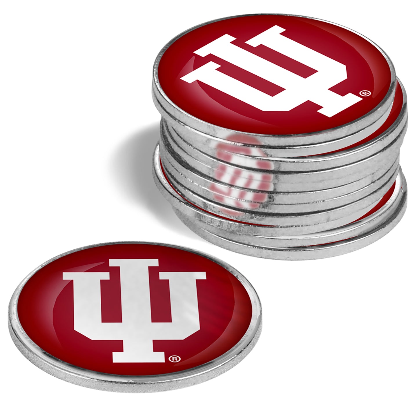 Indiana Hoosiers 12-Pack Golf Ball Marker Set