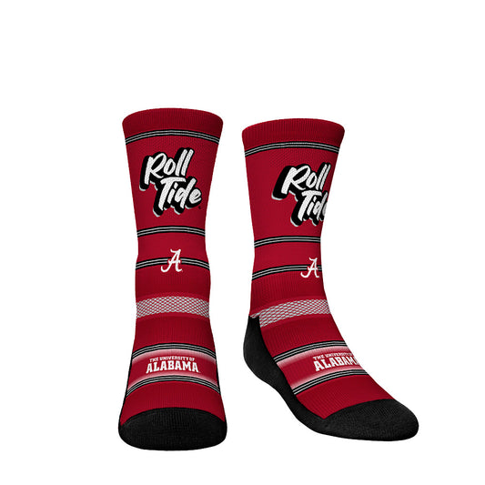 Youth Rock Em Socks Alabama Crimson Tide Team Slogan Crew Socks