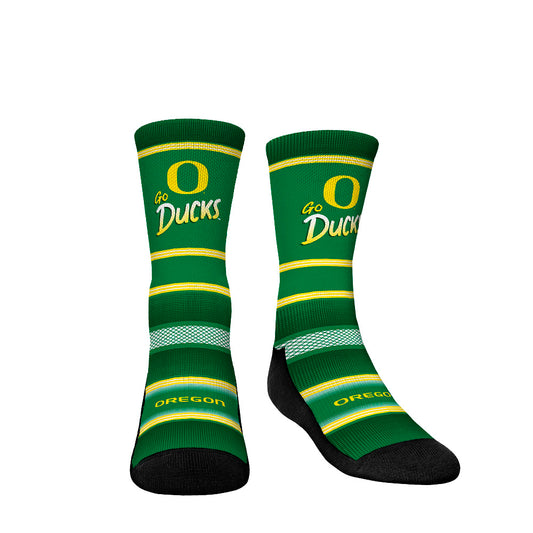 Youth Rock Em Socks Oregon Ducks Team Slogan Crew Socks
