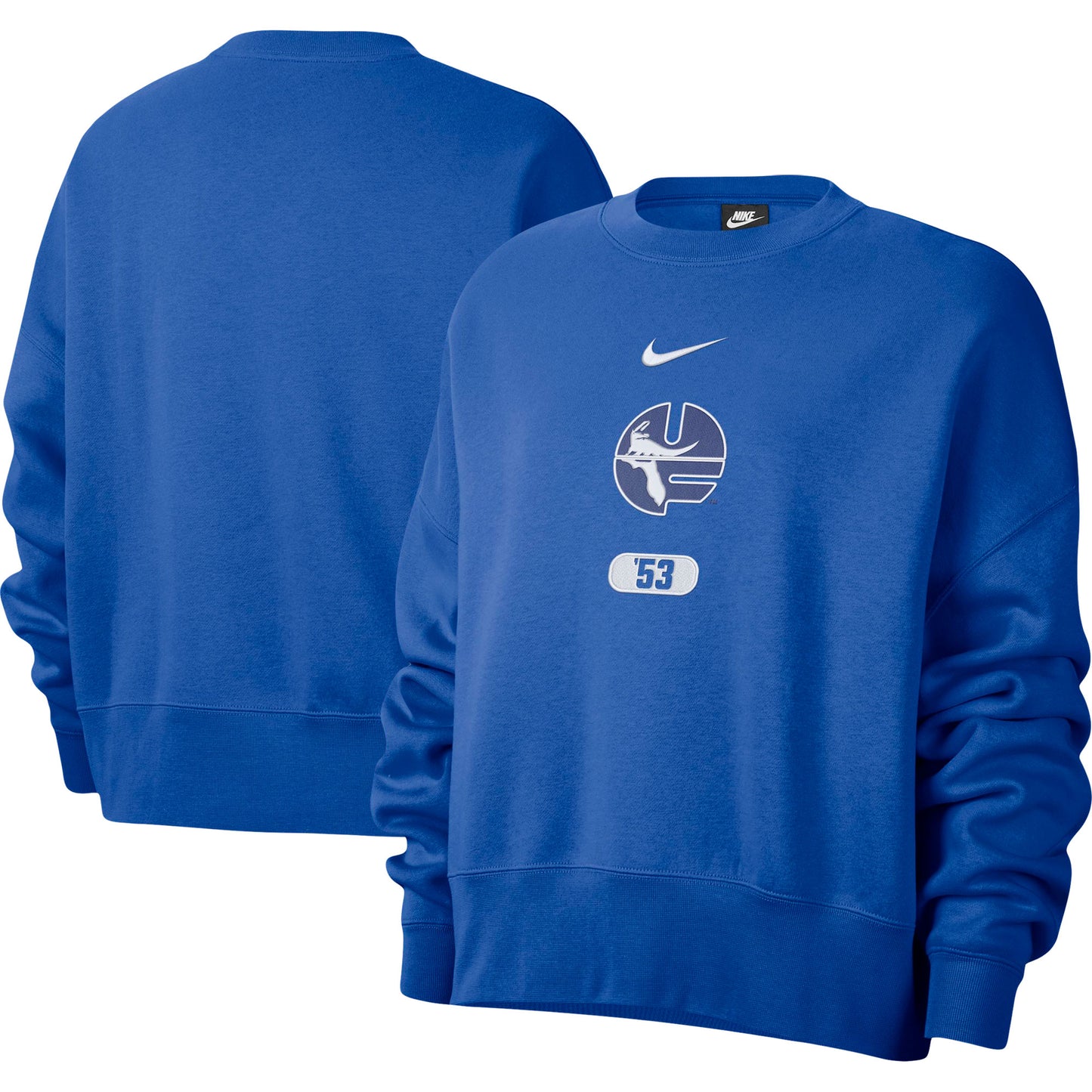Women's Nike Royal Florida Gators Vault Every Day Fleece Pullover Sweatshirt