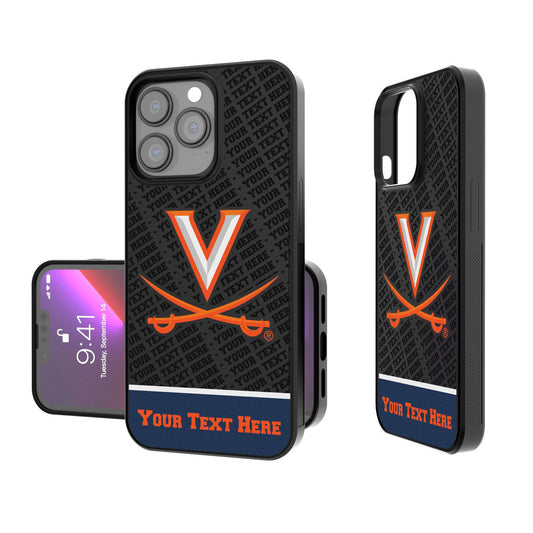 Virginia Cavaliers Endzone iPhone Personalized Bump Case