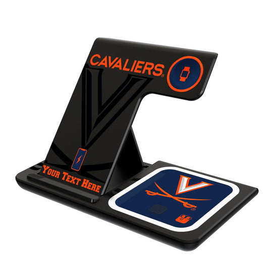 Virginia Cavaliers Personalized 3-In-1 Wireless Charger