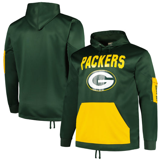 Men's Fanatics Green Green Bay Packers Big & Tall Pullover Hoodie