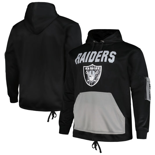 Men's Fanatics  Black Las Vegas Raiders Big & Tall Pullover Hoodie