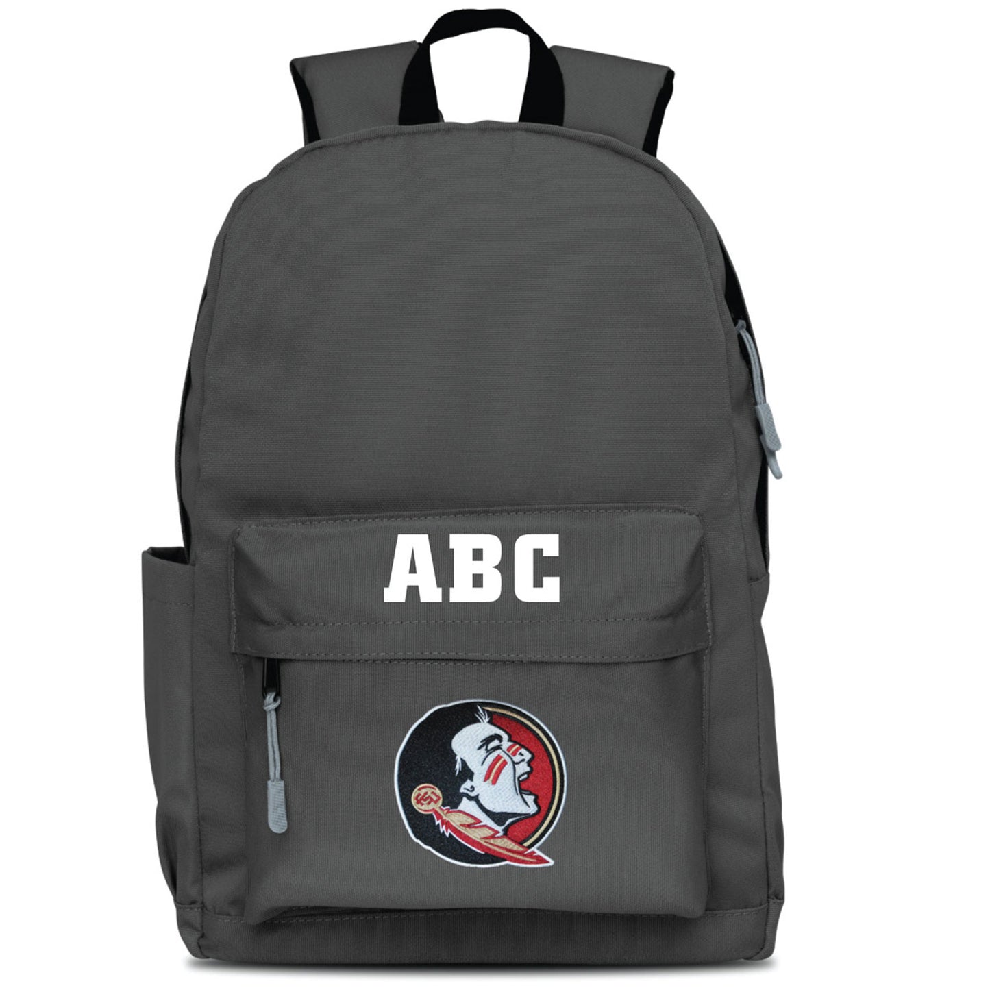MOJO Gray Florida State Seminoles Personalized Campus Laptop Backpack