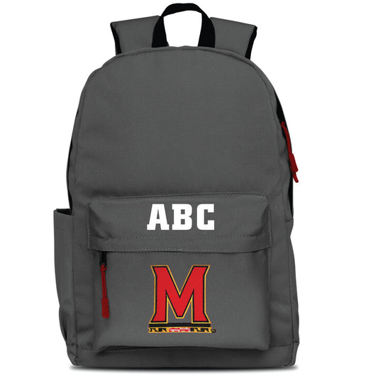 MOJO Gray Maryland Terrapins Personalized Campus Laptop Backpack