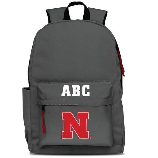 MOJO Gray Nebraska Huskers Personalized Campus Laptop Backpack