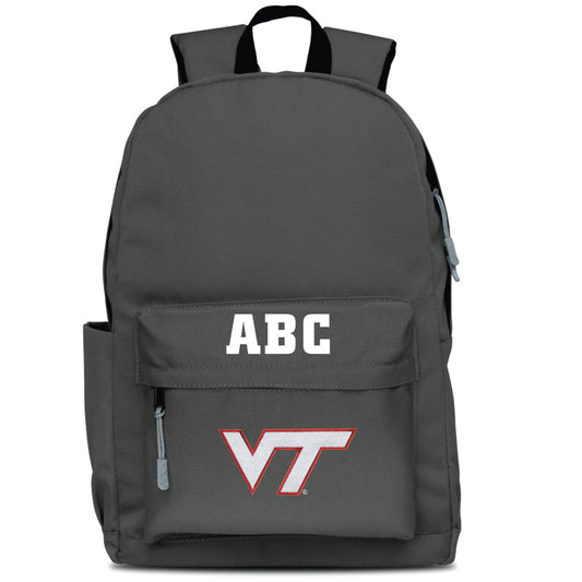 MOJO Gray Virginia Tech Hokies Personalized Campus Laptop Backpack