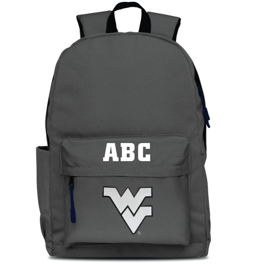 MOJO Gray West Virginia Mountaineers Personalized Campus Laptop Backpack