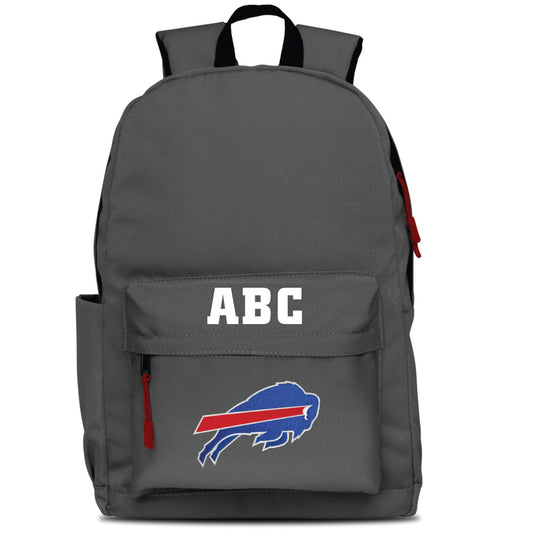 MOJO Gray Buffalo Bills Personalized Campus Laptop Backpack