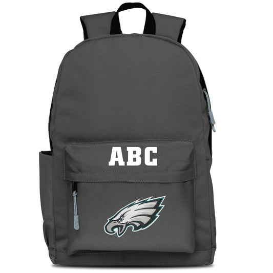 MOJO Gray Philadelphia Eagles Personalized Campus Laptop Backpack