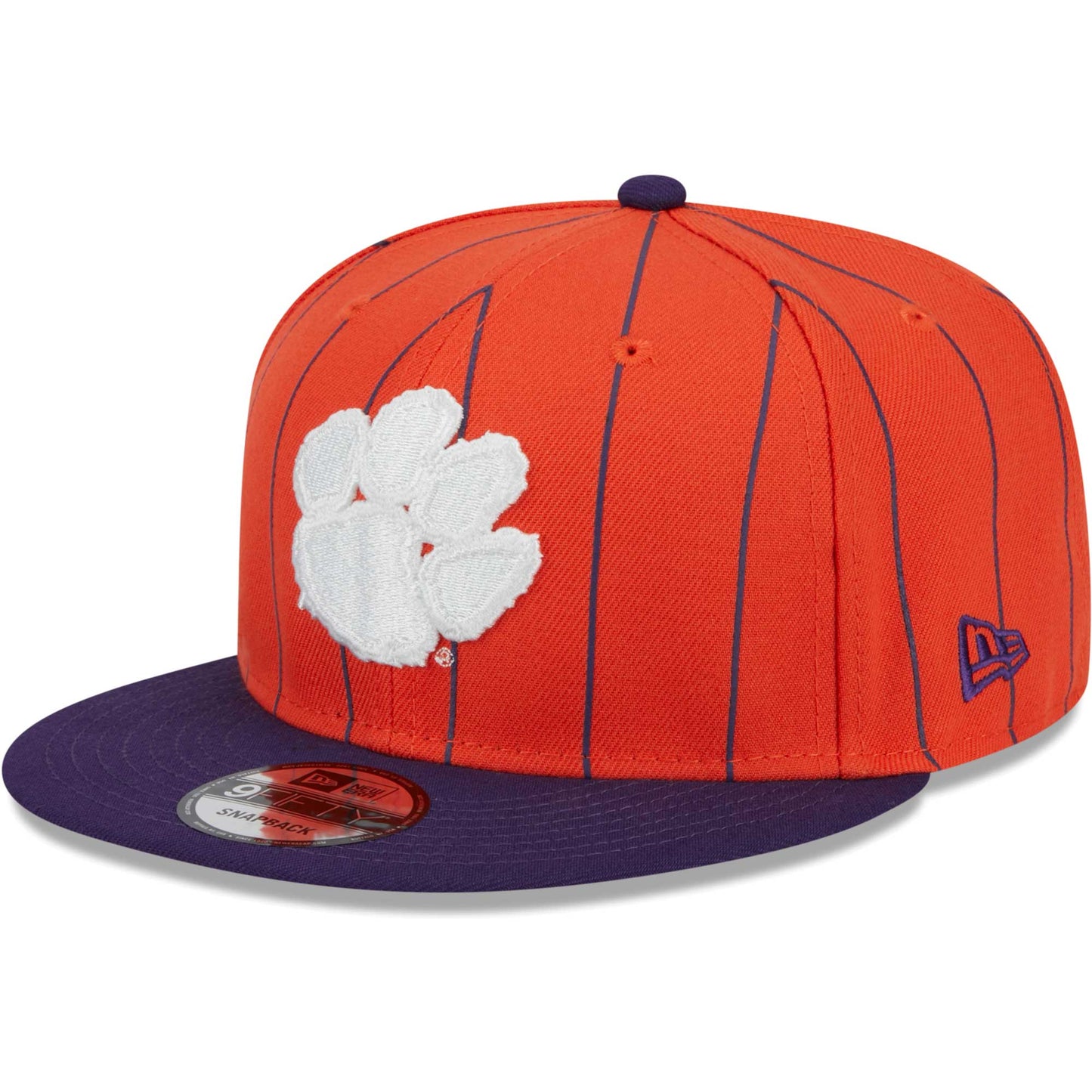 Men's New Era Orange/Purple Clemson Tigers Vintage 9FIFTY Snapback Hat