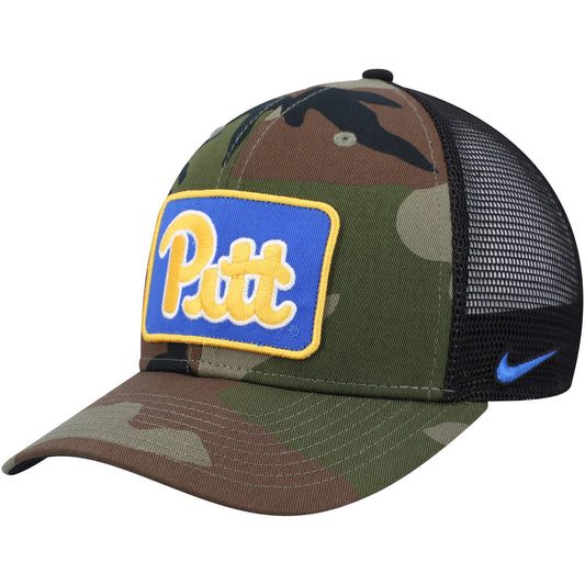 Men's Nike Camo/Black Pitt Panthers Classic99 Trucker Snapback Hat