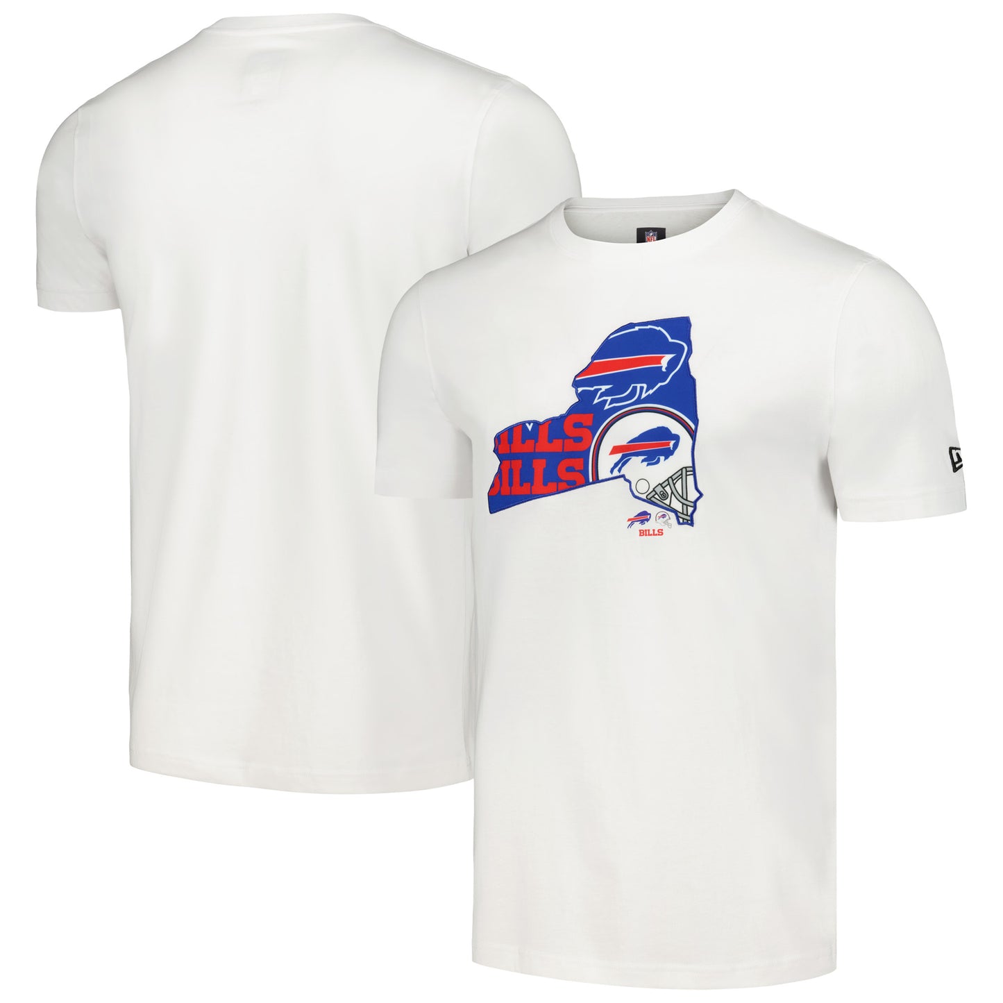 Men's New Era White Buffalo Bills Gameday State T-Shirt