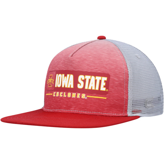 Men's Colosseum  Cardinal/Gray Iowa State Cyclones Snapback Hat