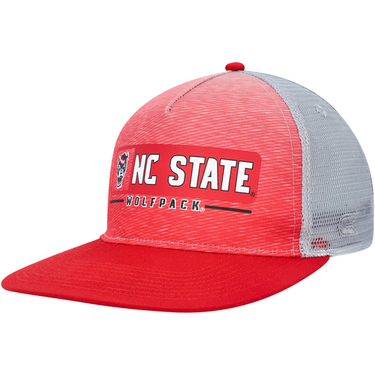 Men's Colosseum  Red/Gray NC State Wolfpack Snapback Hat