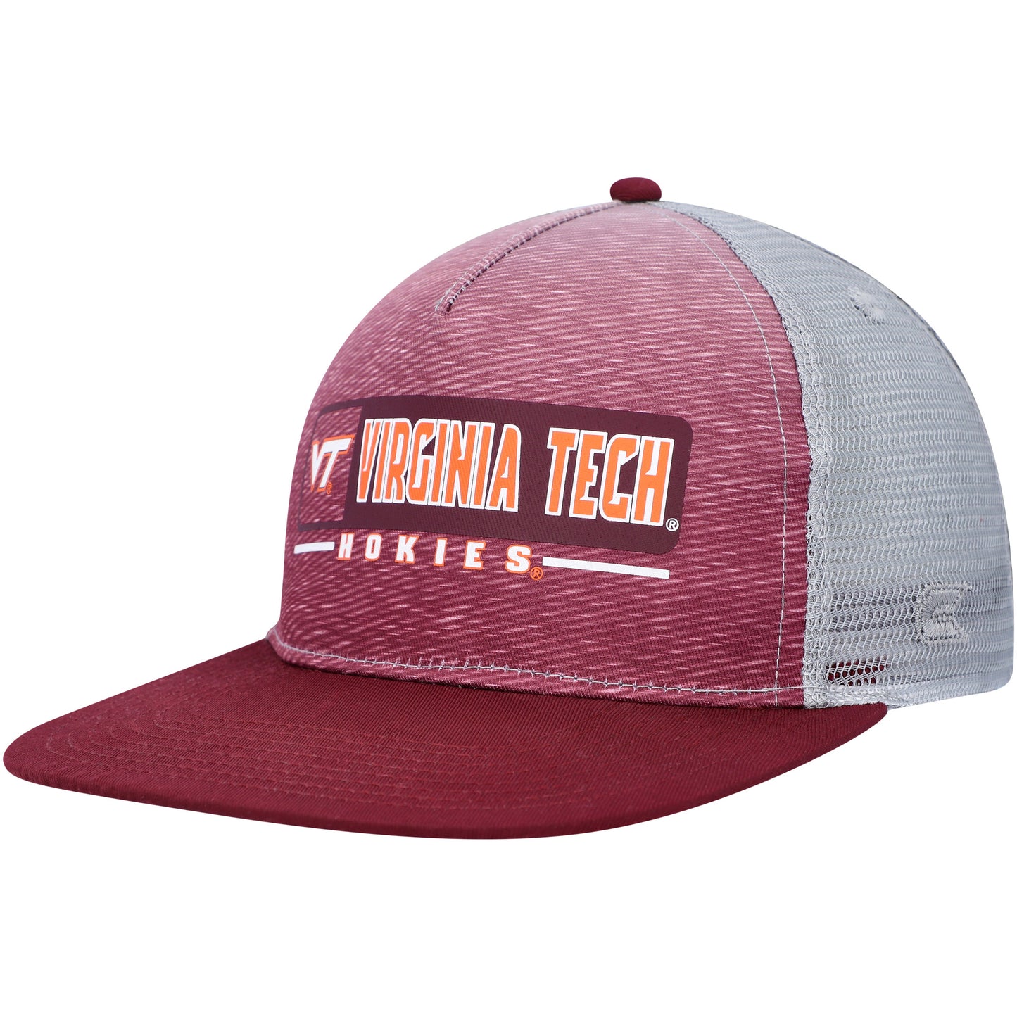 Men's Colosseum  Maroon/Gray Virginia Tech Hokies Snapback Hat