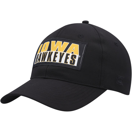 Men's Colosseum  Black Iowa Hawkeyes Positraction Snapback Hat