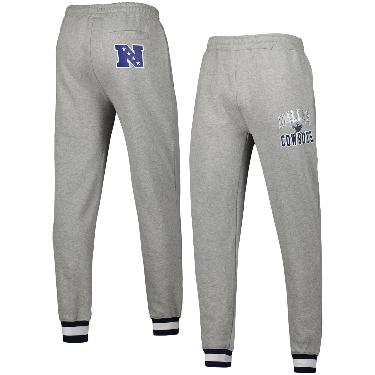 Men's Starter Heather Gray Dallas Cowboys Blitz Fleece Jogger Pants