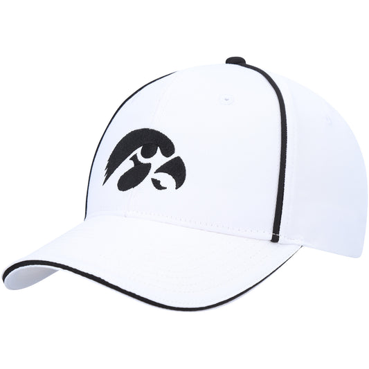 Men's Colosseum  White Iowa Hawkeyes Take Your Time Snapback Hat