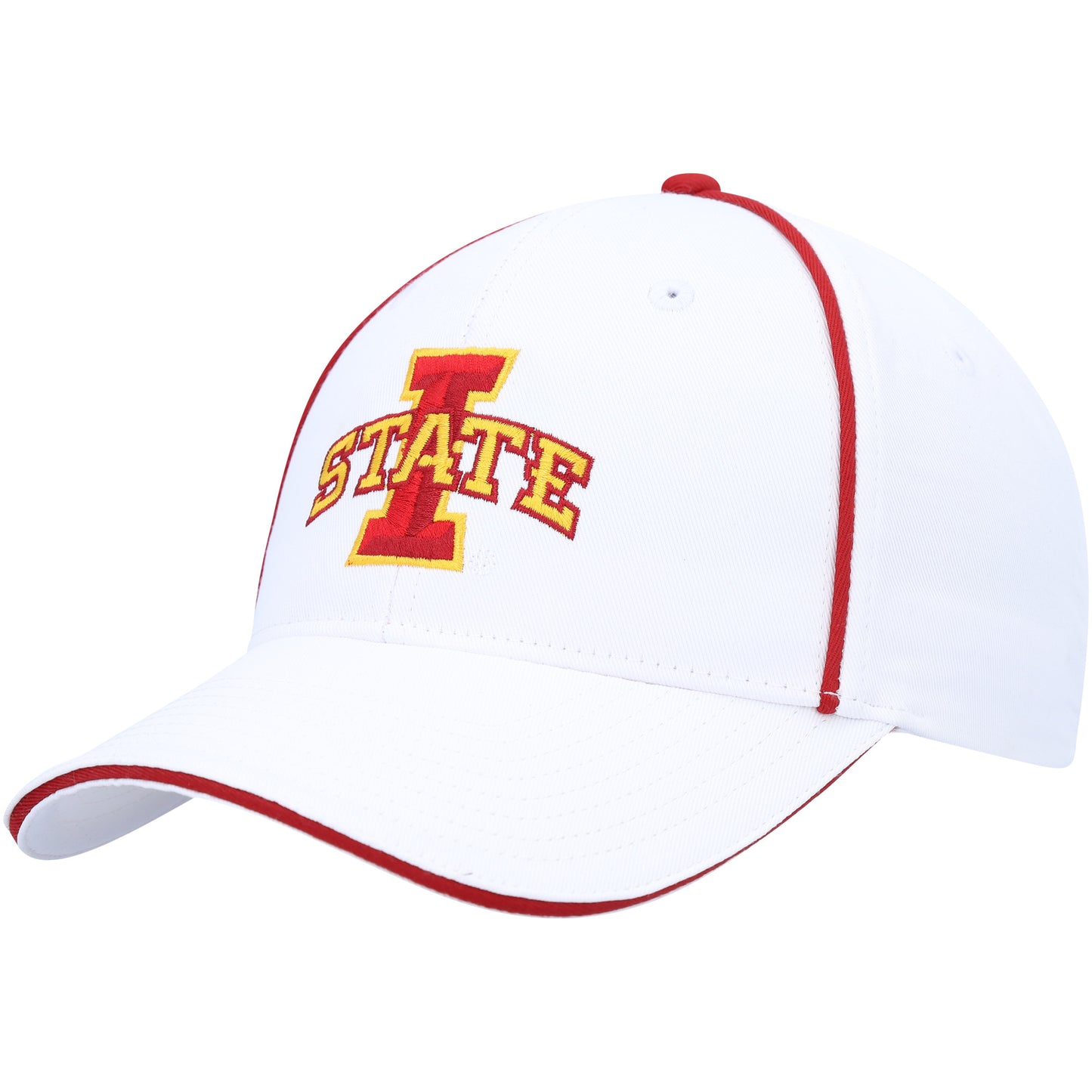 Men's Colosseum  White Iowa State Cyclones Take Your Time Snapback Hat