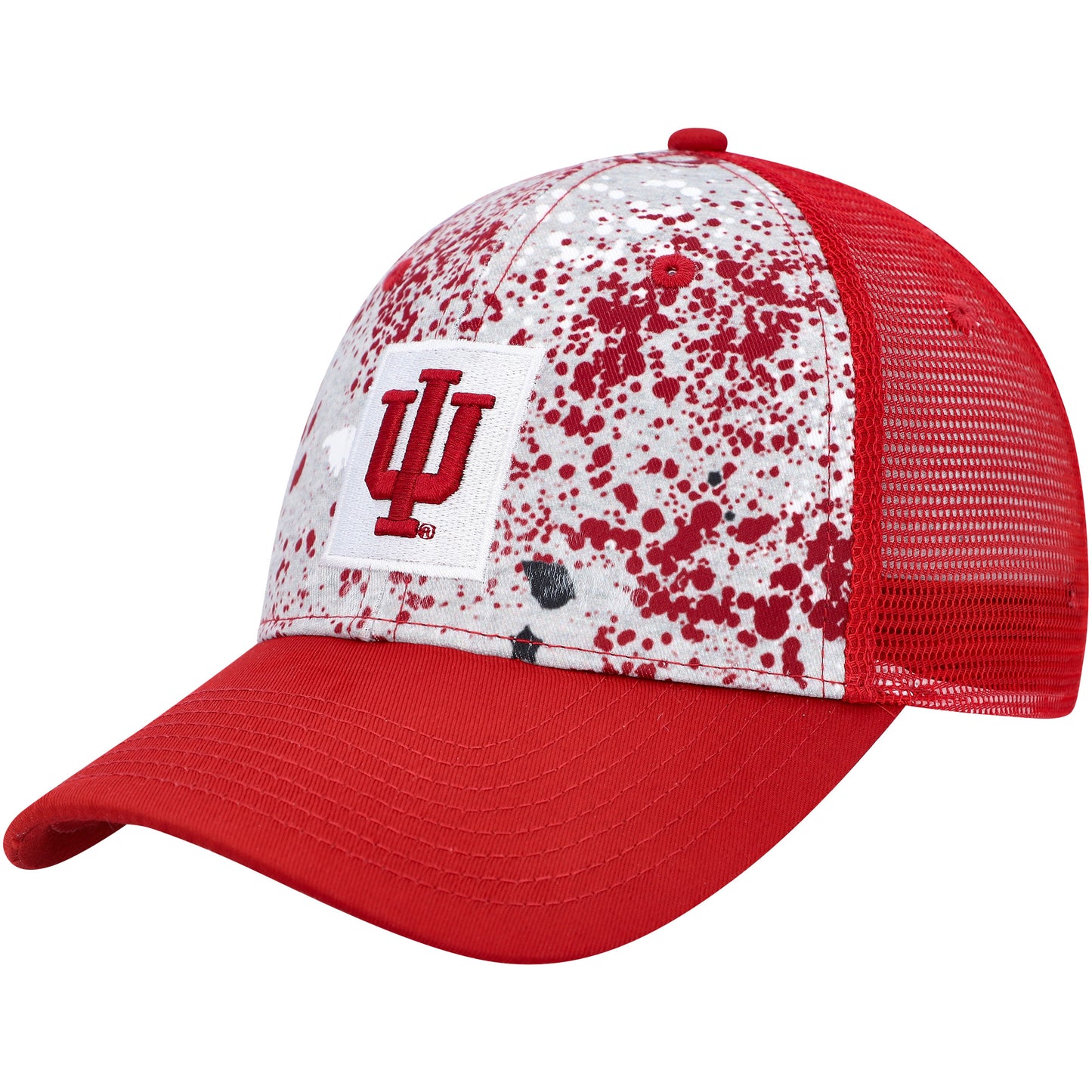 Men's Colosseum  Gray/Crimson Indiana Hoosiers Love Fern Trucker Snapback Hat