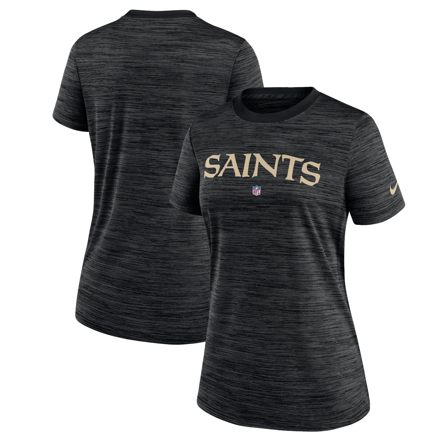 Women's Nike Black New Orleans Saints Sideline Velocity Performance T-Shirt