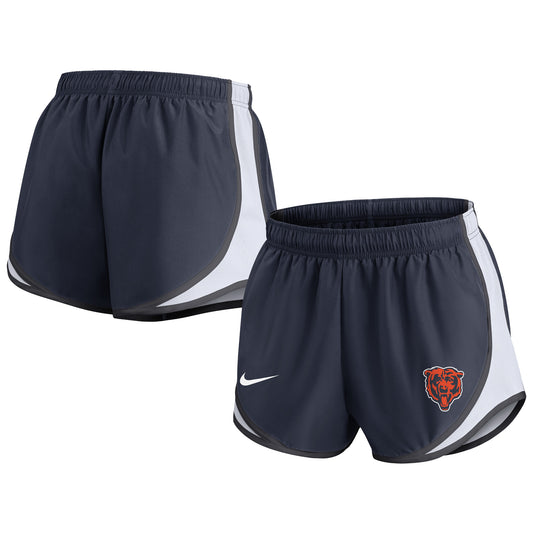 Women's Nike Navy Chicago Bears Performance Tempo Shorts