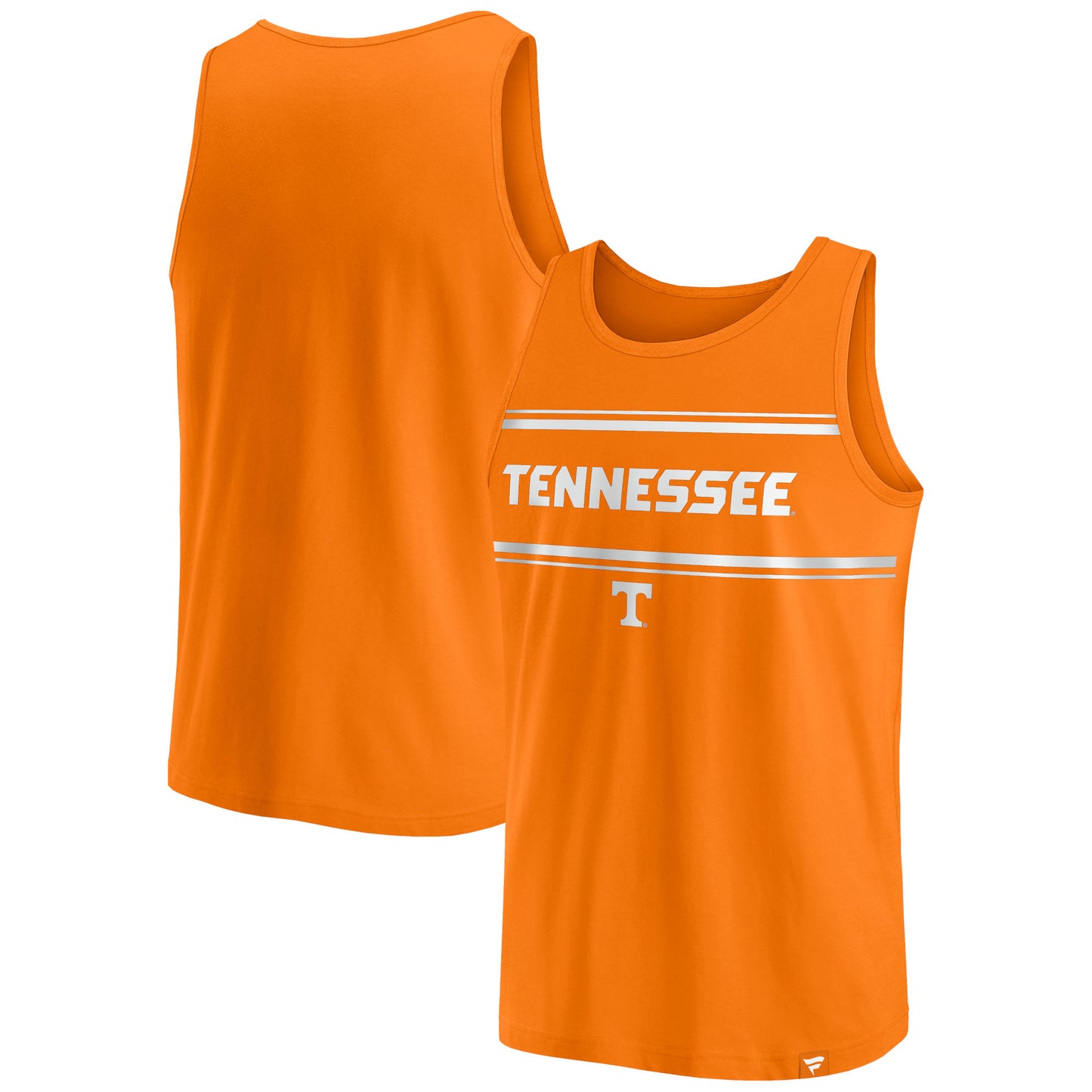 Men's Fanatics Tennessee Orange Tennessee Volunteers Stripe Block Tank Top