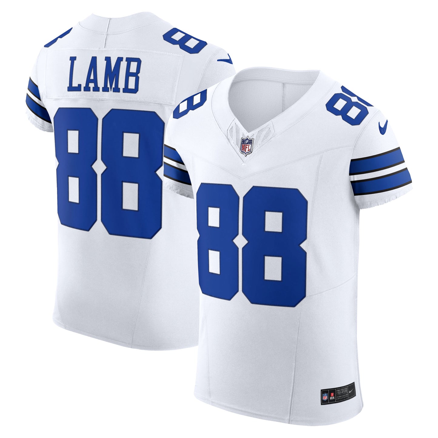 Men's Nike CeeDee Lamb White Dallas Cowboys Vapor F.U.S.E. Elite Jersey