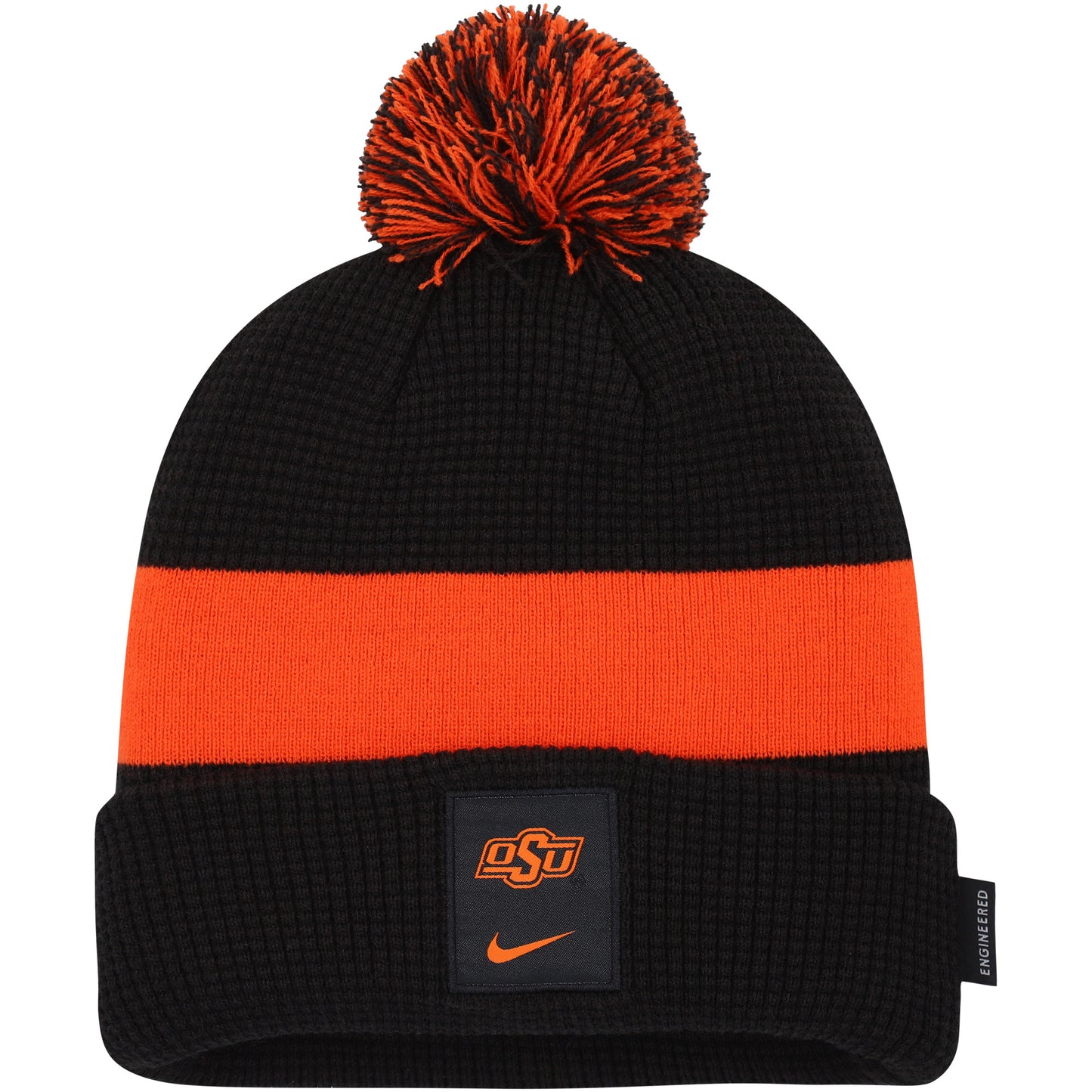 Men's Nike Black Oklahoma State Cowboys Sideline Team Cuffed Knit Hat with Pom