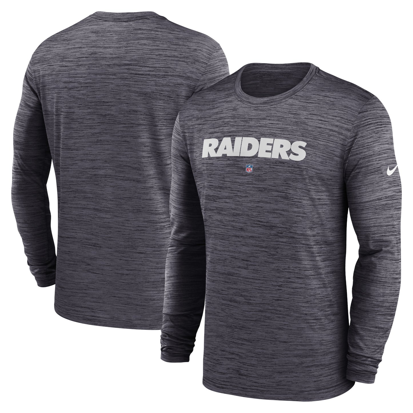 Men's Nike  Black Las Vegas Raiders Sideline Team Velocity Performance Long Sleeve T-Shirt