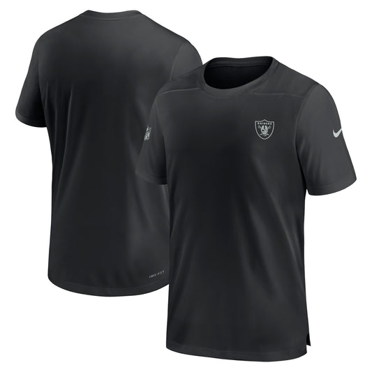 Men's Nike  Black Las Vegas Raiders Sideline Coach Performance T-Shirt