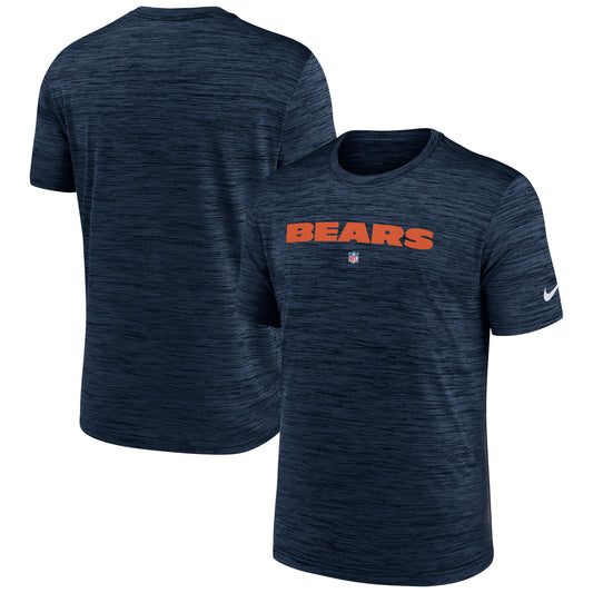 Men's Nike Navy Chicago Bears Velocity Performance T-Shirt