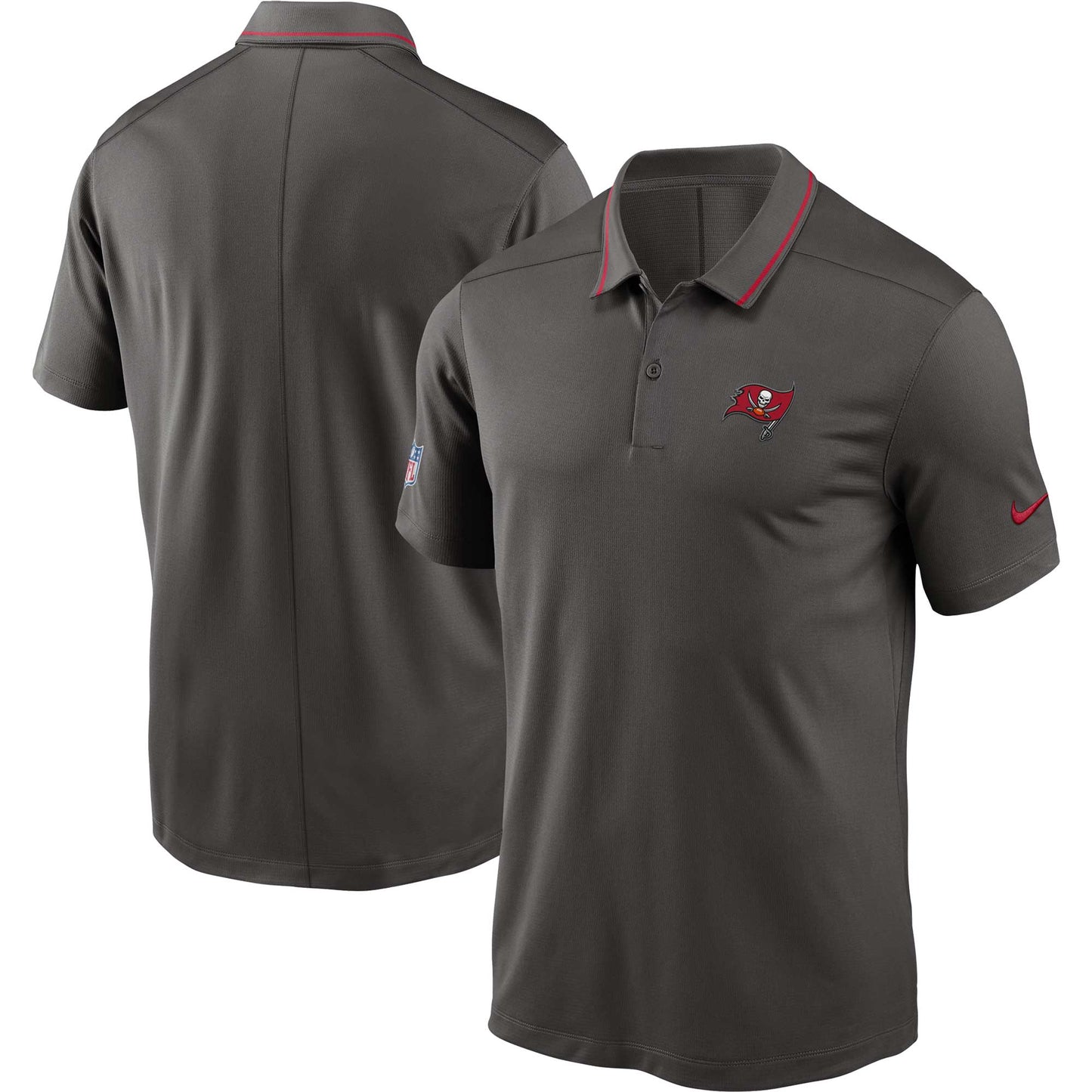 Men's Nike Pewter Tampa Bay Buccaneers Sideline Victory Performance Polo