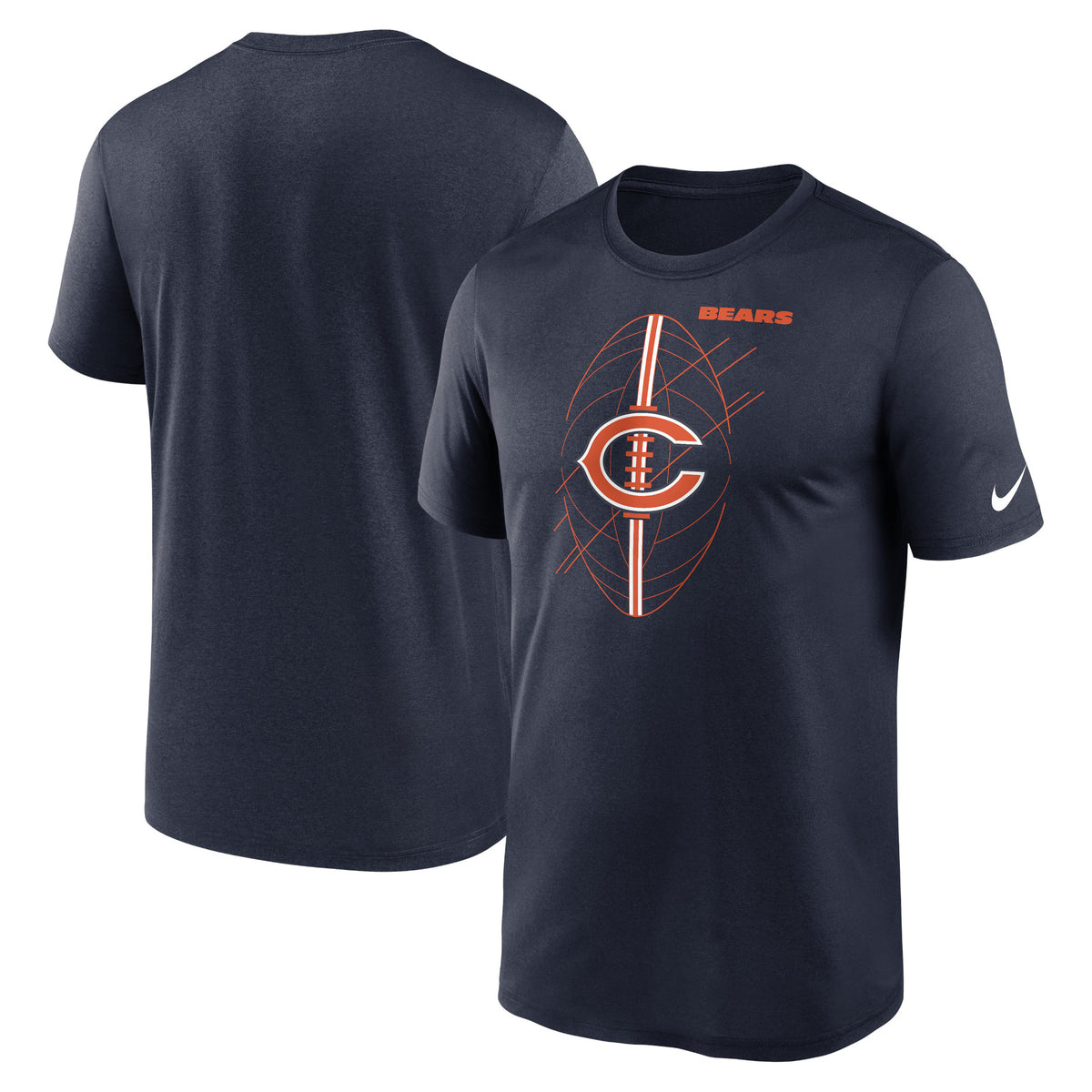 Men's Nike  Navy Chicago Bears Legend Icon Performance T-Shirt
