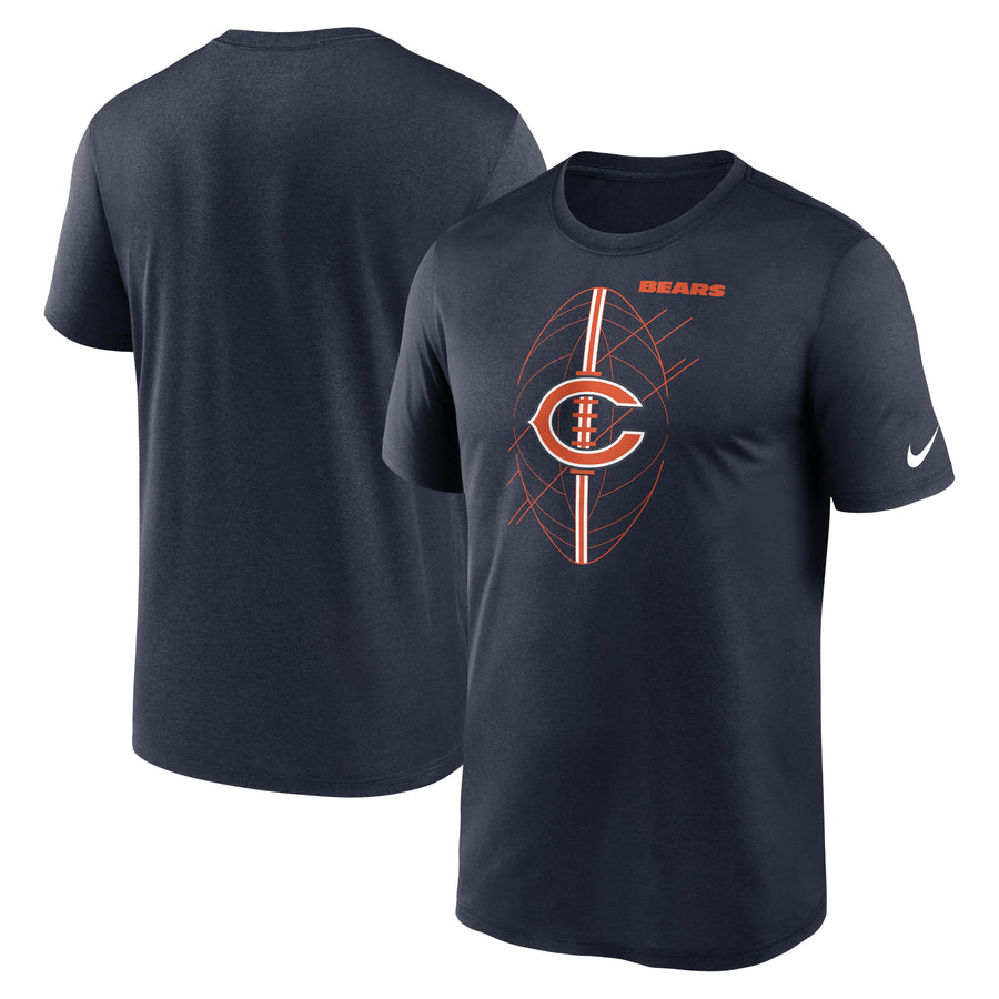 Men's Nike  Navy Chicago Bears Legend Icon Performance T-Shirt
