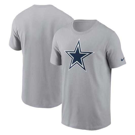 Men's Nike  Gray Dallas Cowboys Primary Logo T-Shirt