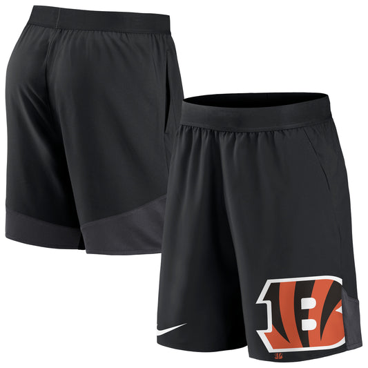 Men's Nike Black Cincinnati Bengals Stretch Performance Shorts