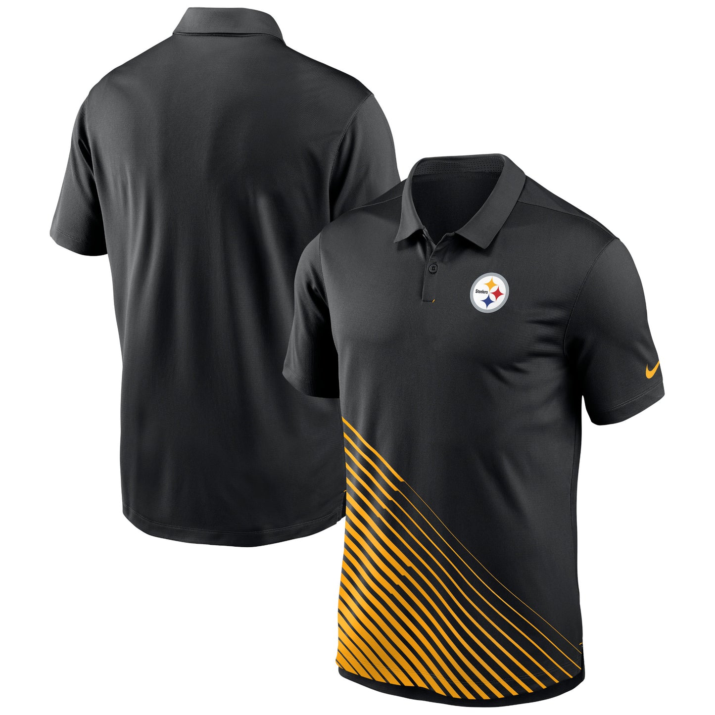 Men's Nike  Black Pittsburgh Steelers Vapor Performance Polo