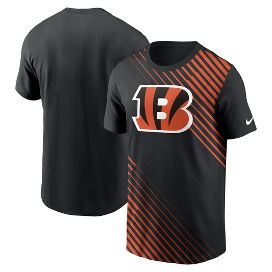 Men's Nike  Black Cincinnati Bengals Yard Line Fashion Asbury T-Shirt