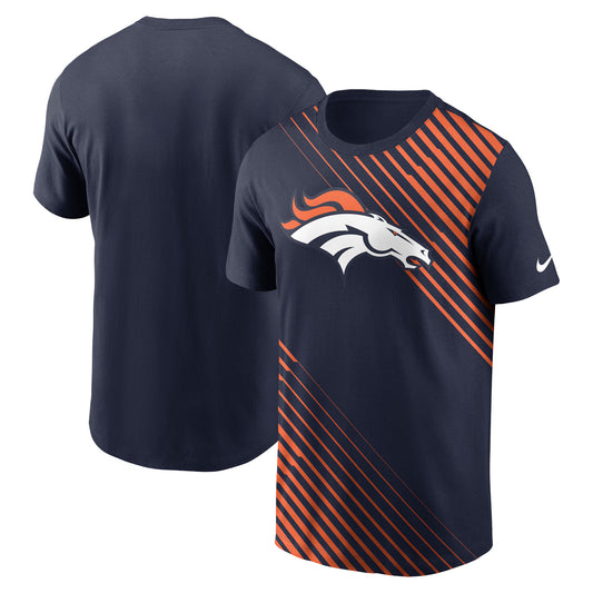 Men's Nike  Navy Denver Broncos Yard Line Fashion Asbury T-Shirt