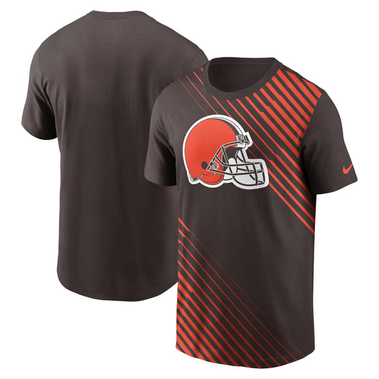 Men's Nike  Brown Cleveland Browns Yard Line Fashion Asbury T-Shirt