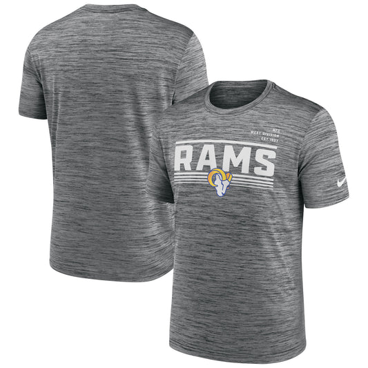 Men's Nike Gray Los Angeles Rams Yardline Velocity Performance T-Shirt