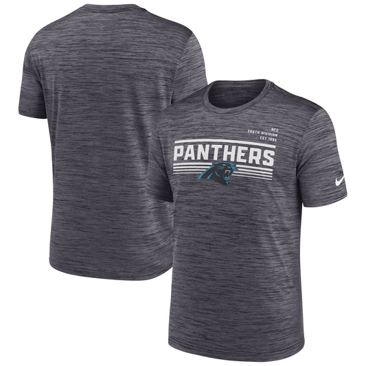 Men's Nike Anthracite Carolina Panthers Yardline Velocity Performance T-Shirt