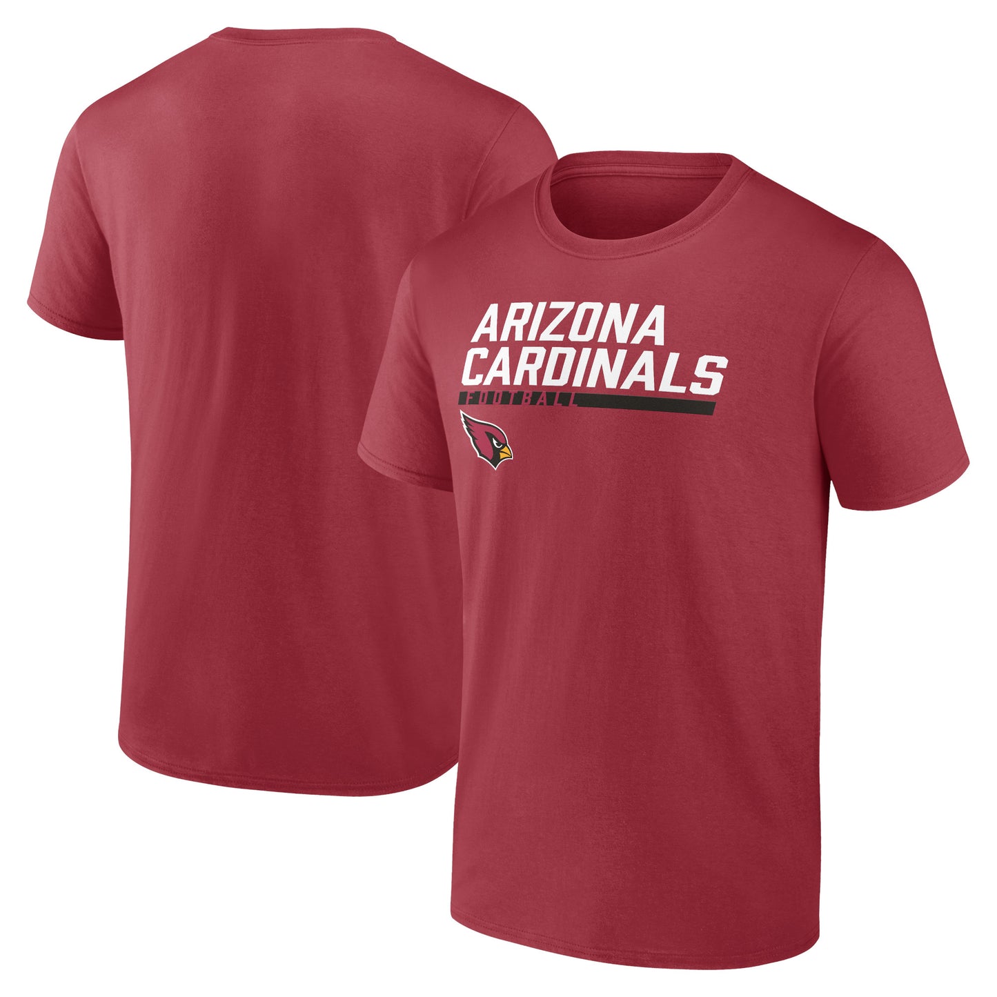 Men's Fanatics Cardinal Arizona Cardinals Stacked T-Shirt