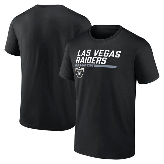 Men's Fanatics Black Las Vegas Raiders Stacked T-Shirt