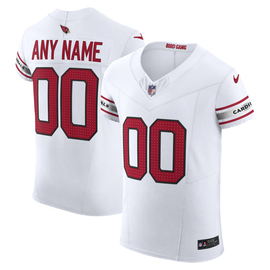 Men's Nike White Arizona Cardinals  Vapor F.U.S.E. Elite Custom Jersey