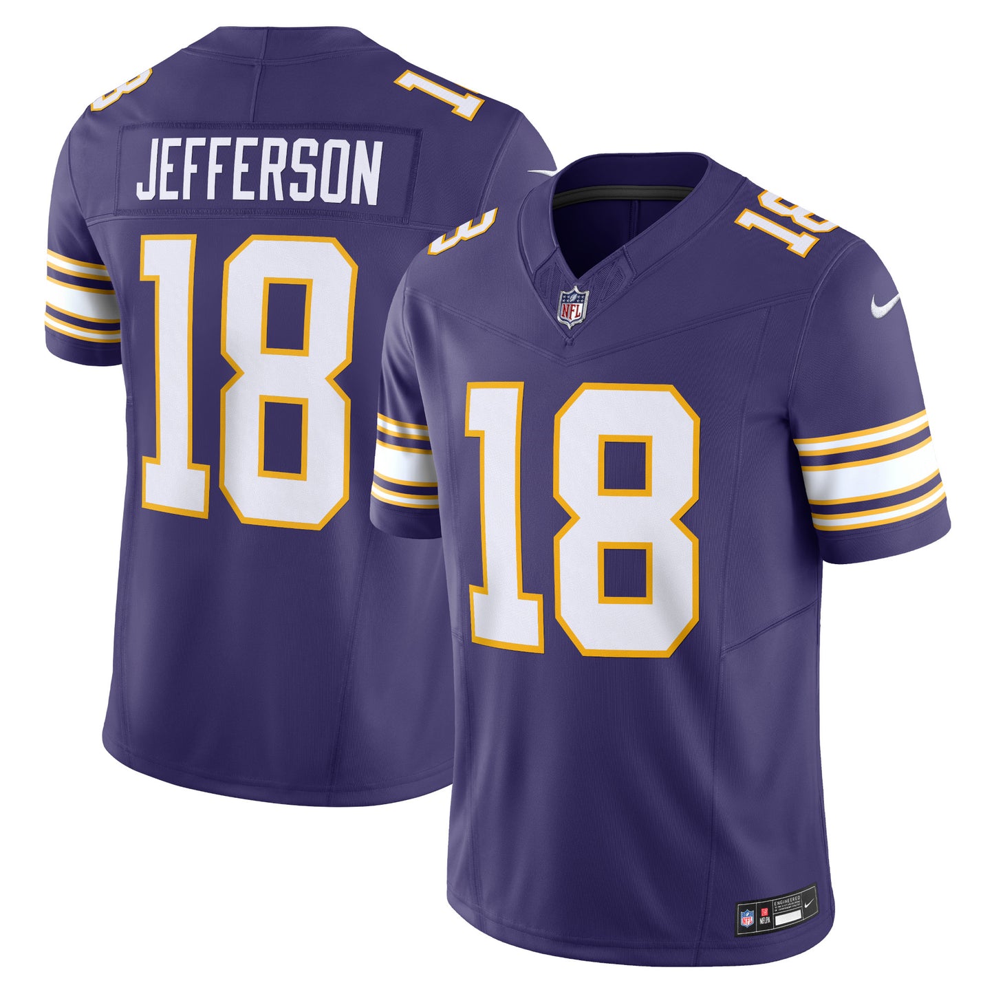 Men's Nike Justin Jefferson Purple Minnesota Vikings Vapor F.U.S.E. Limited Jersey