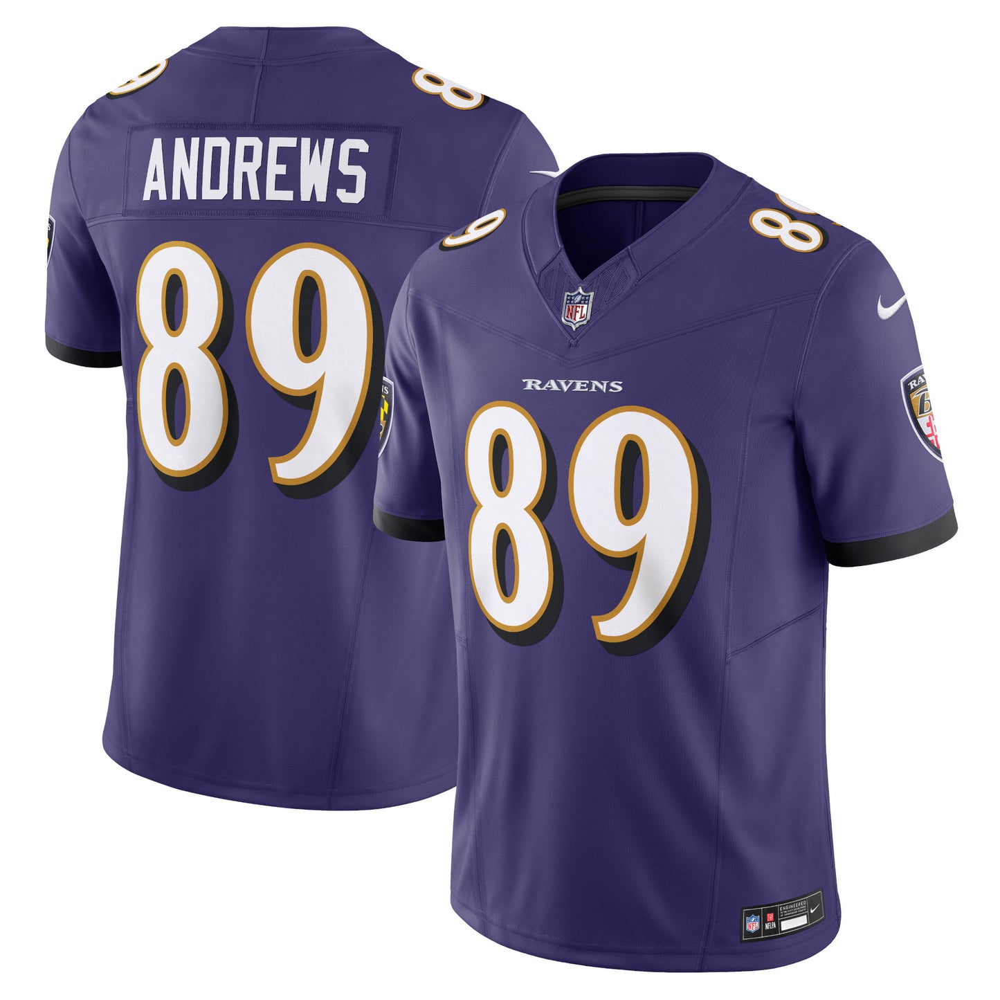 Men's Nike Mark Andrews Purple Baltimore Ravens Vapor F.U.S.E. Limited Jersey